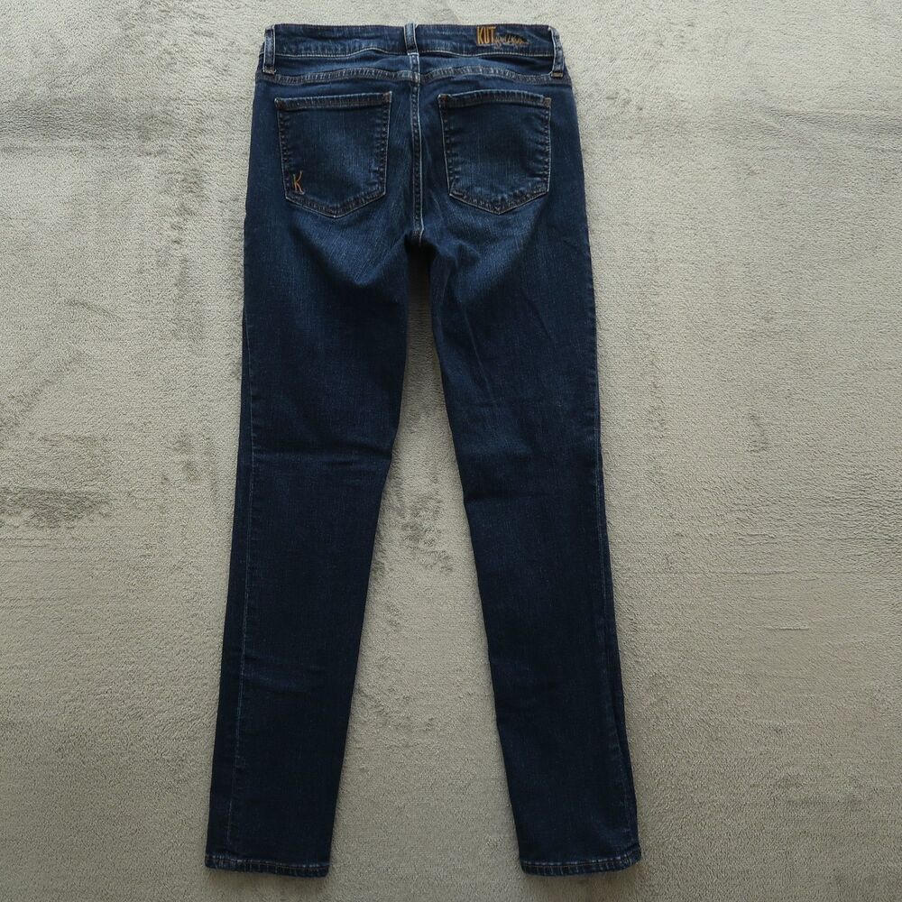 KUT from the Kloth Jeans Women's Size 2 Blue Mid-Rise Katy Boyfriend 29" Inseam - Picture 11 of 16